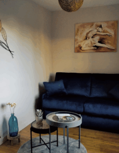 cozy suite with lounge