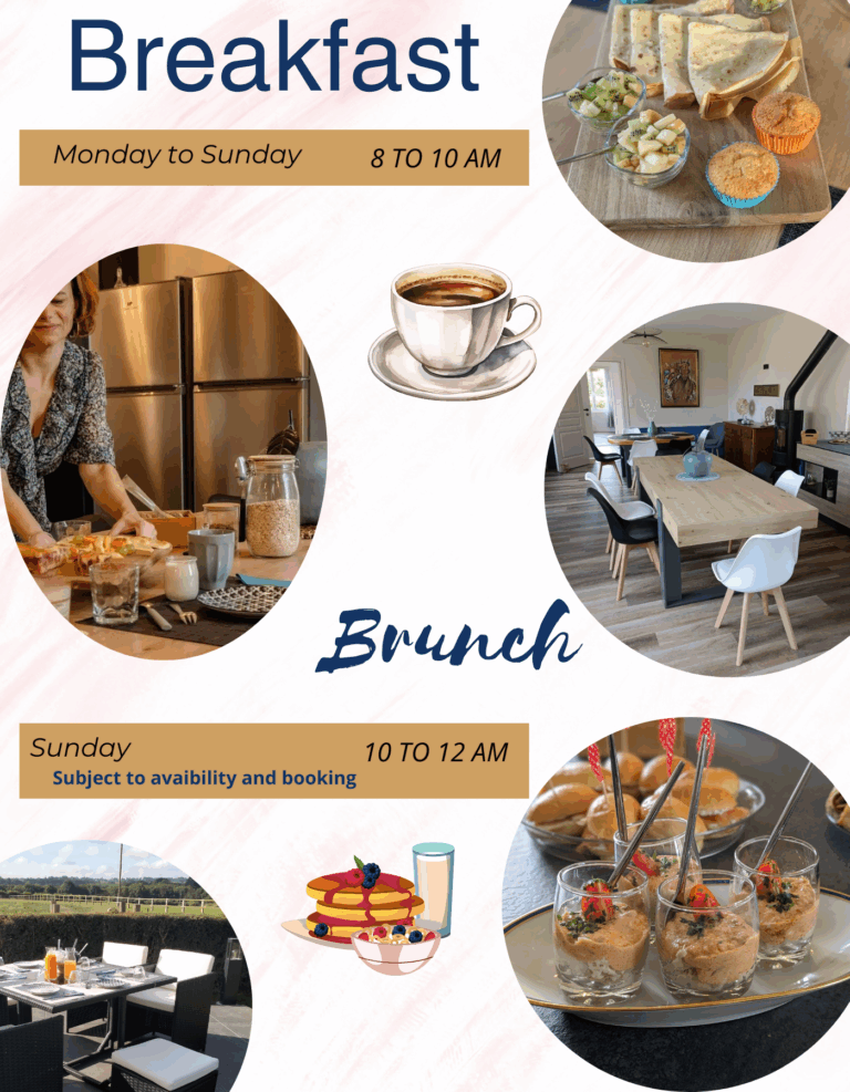 homemade breakfast using local Normandy products