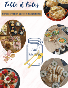 dîner maison dans un domaine en Normandie